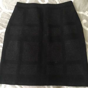 Merino wool mini skirt